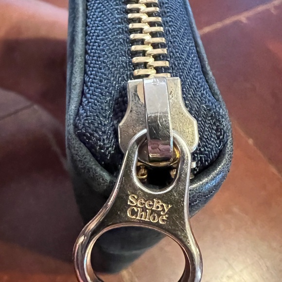 See by Chloe Black Leather Zip Wallet - Picture 5 of 13